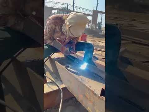 Structural Arc Welder from India Ready for Deployment SMAW Stick Welding on Steel Beams